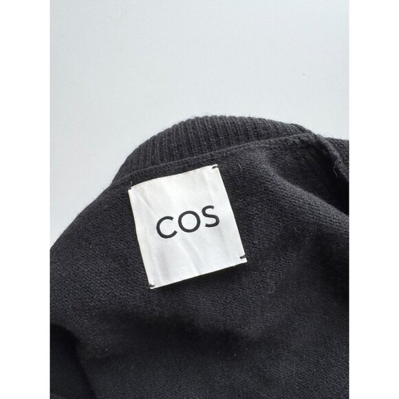 COS Black 100% Cashmere Knit Turtleneck Dickey Bib Sweater, One Size - Picture 7 of 11